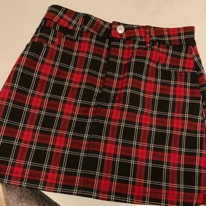 Plaid skirt